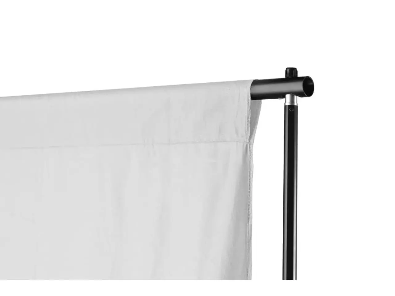 Billede 2 - Teleskopisk baggrundsstativ med hvid fotobaggrund 3 x 5 m