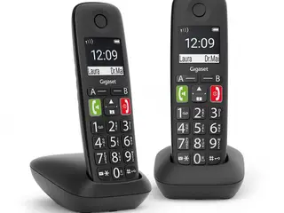 Fastnettelefon med store taster Gigaset E290 Duo - sort