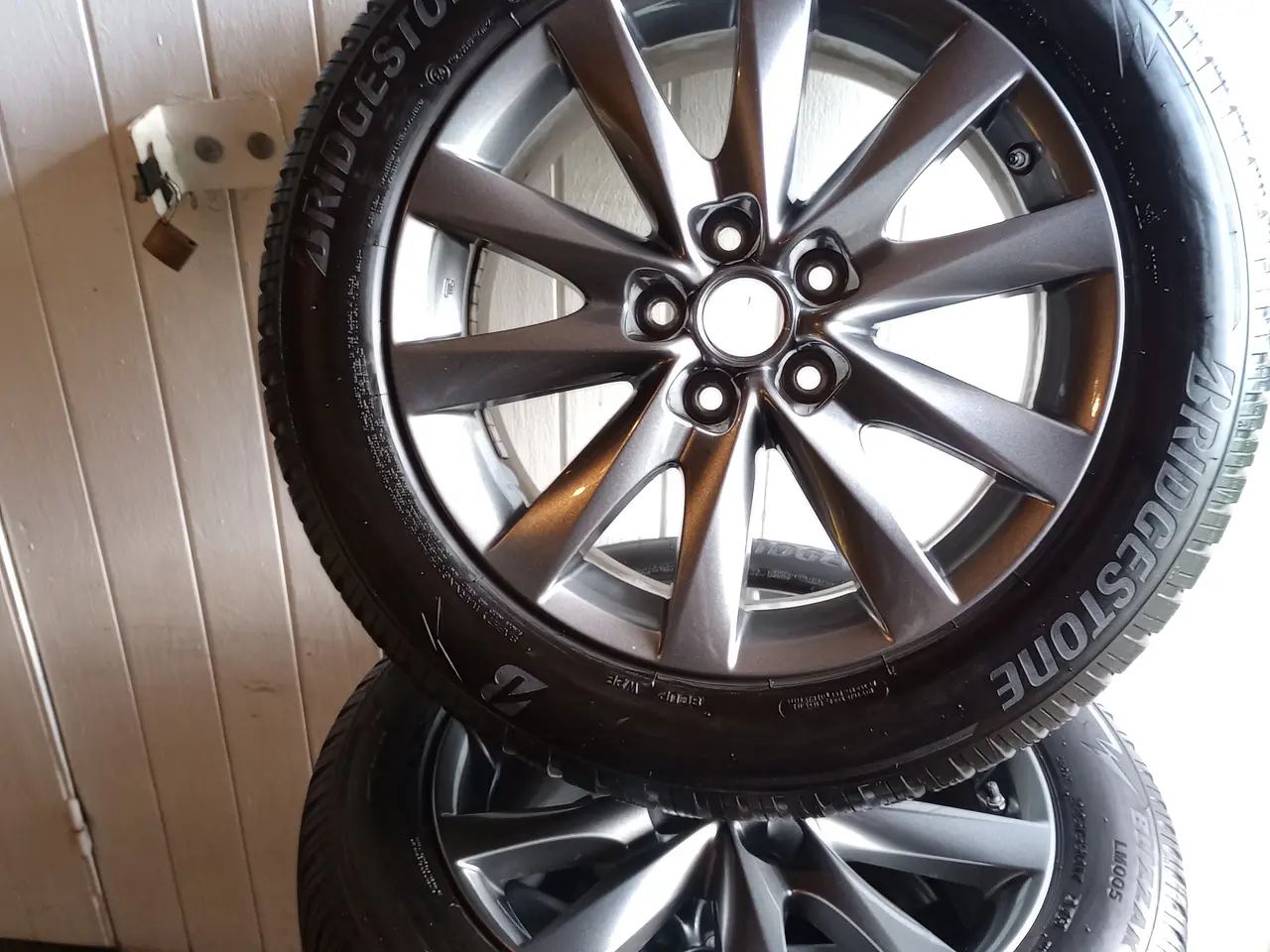 Billede 6 - Originale vinterhjul 17" Mazda, Tpms, Bridgestone,