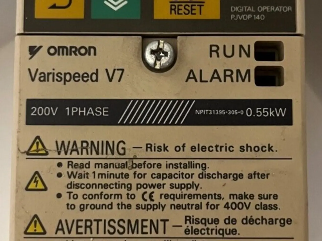 Billede 1 - Omron Varispeed V7 3G3MV-AB004 Inverter 200V -
