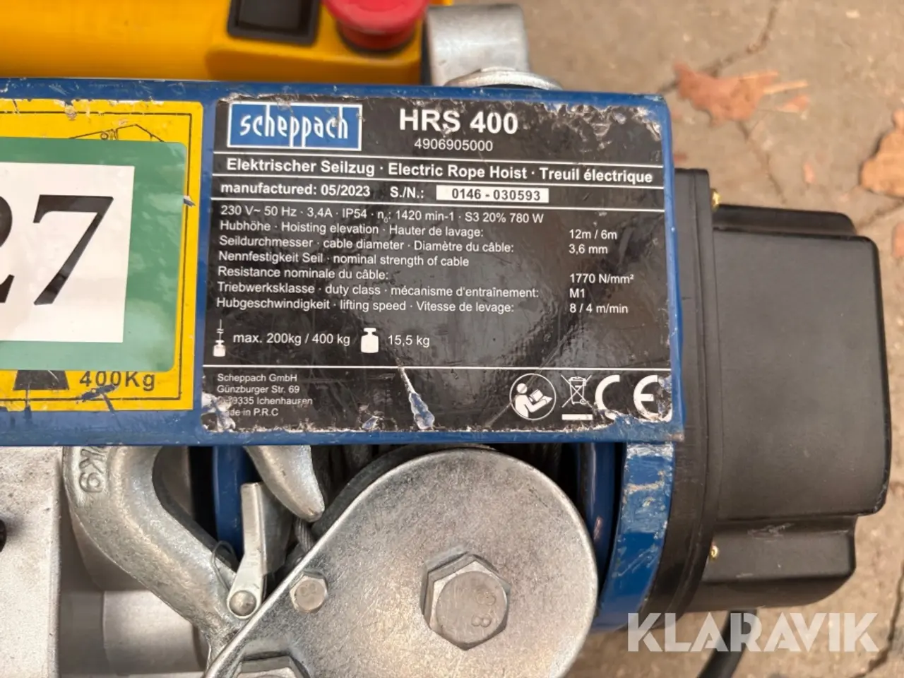 Billede 5 - El-hejs Sceppach HRS 400 - 2 styk
