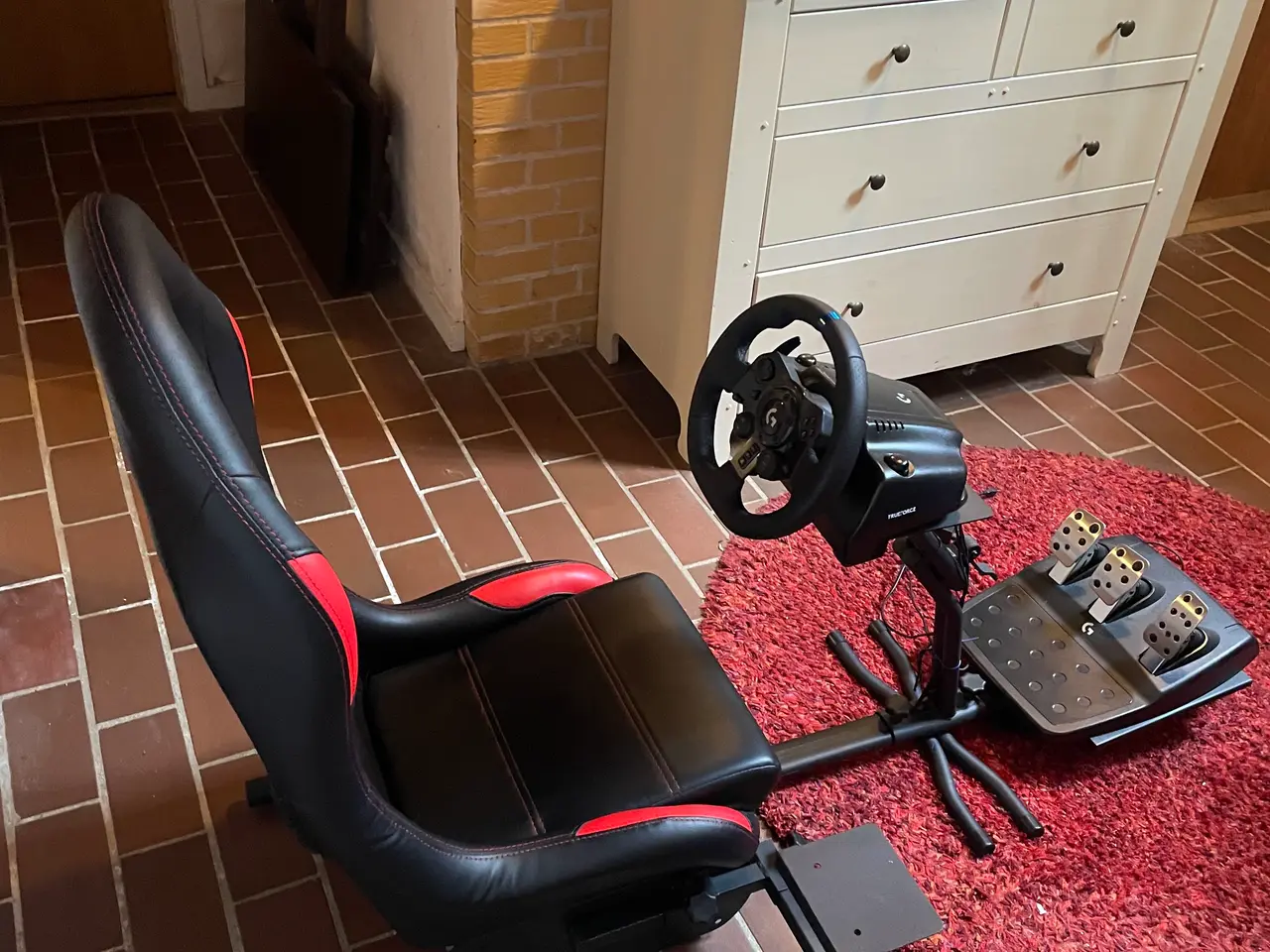 Billede 1 - Piranha racingsæde med Logitech g923 rat og pedale