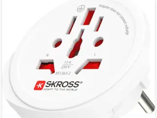 Rejseadapter Skross World to Europe/DK