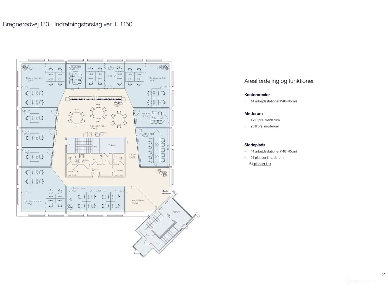 Billede 9 - 635 m² kontor i Birkerød med parkeringpladser på ejendommen