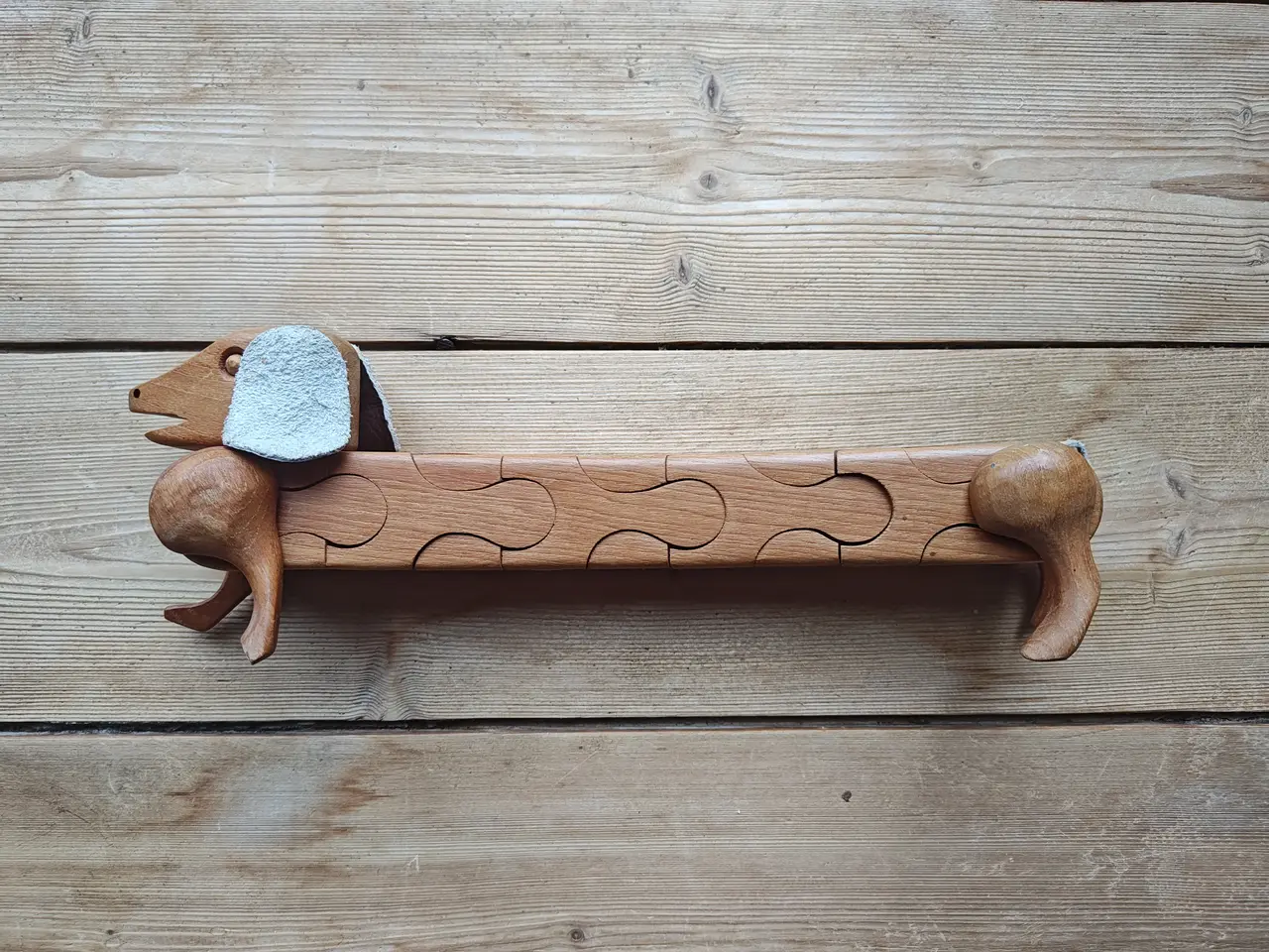 Billede 1 - Gravhund Figur puzzle dyr ala Trip Trap