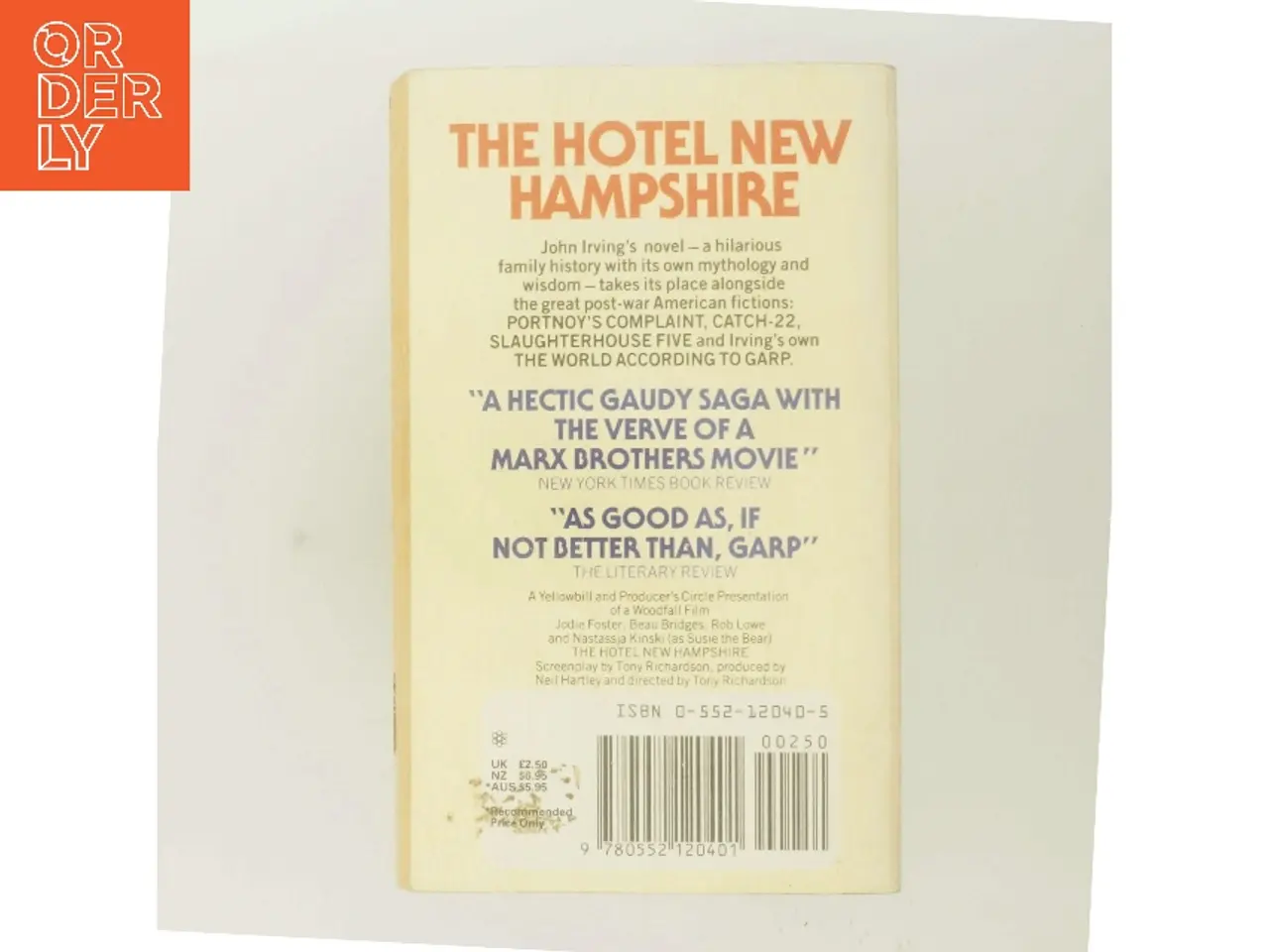 Billede 3 - The Hotel New Hampshire af John Irving (Bog)