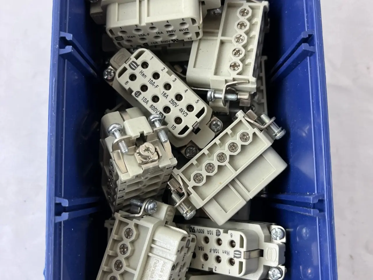Billede 3 - Harting Han 10A-F 16A 250V 10 Pole Inserts parti