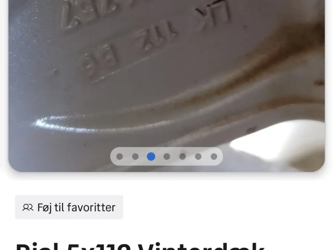 Billede 3 - 17" Alufælge med vinterdæk 5x112