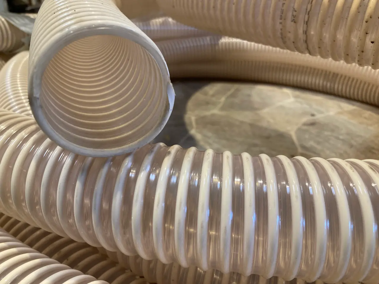 Billede 1 - Klar kraftig PVC slange Ø51 mm til f. eks. spånsug