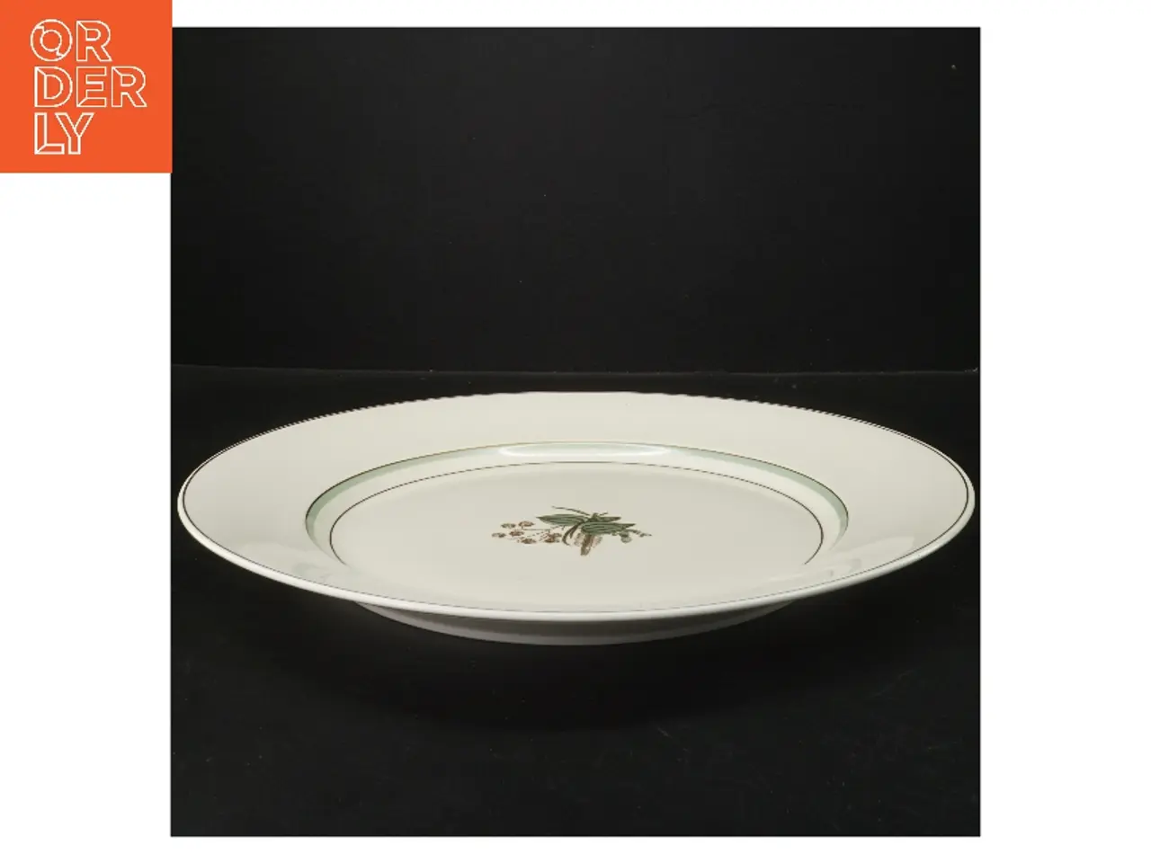 Billede 2 - Hjertegræs stel Dekorativ serveringsfad fra Royal Copenhagen (str. Ø 34 cm)