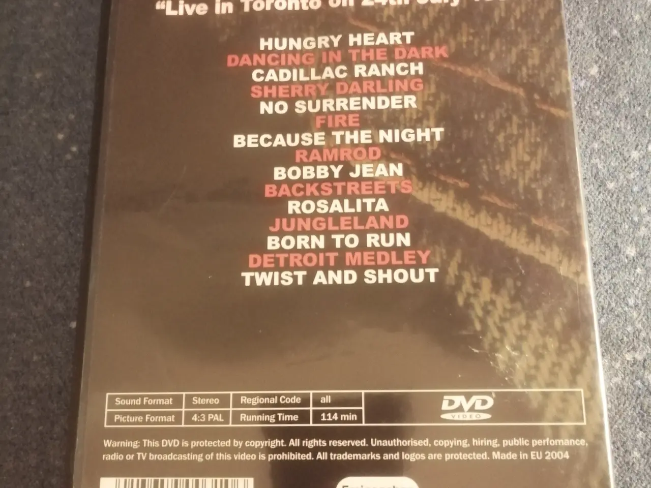Billede 2 - Bruce Springsteen &His E-Street band - Live in Tor