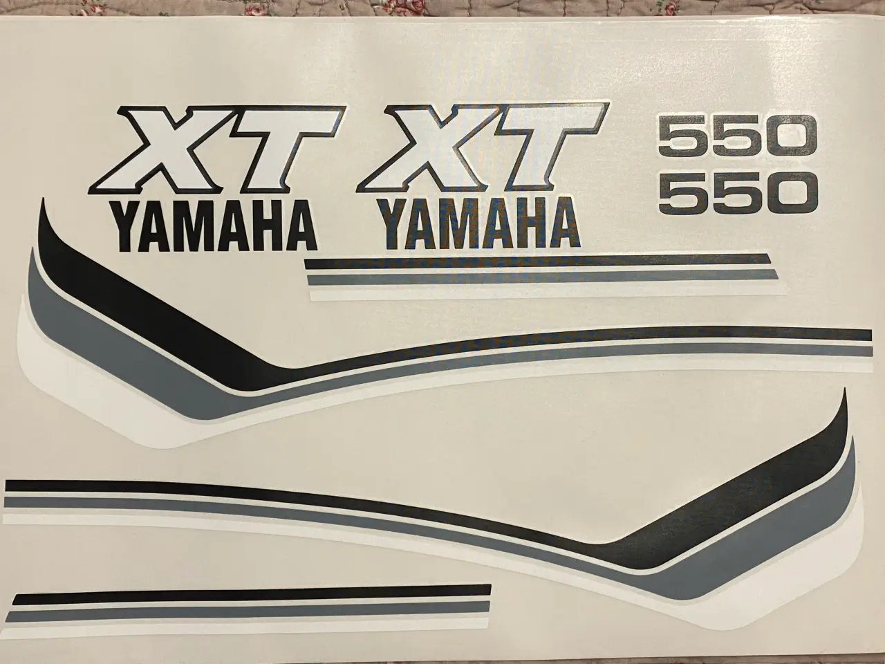 Billede 7 - Yamaha XT 550 stafferinger (decals)