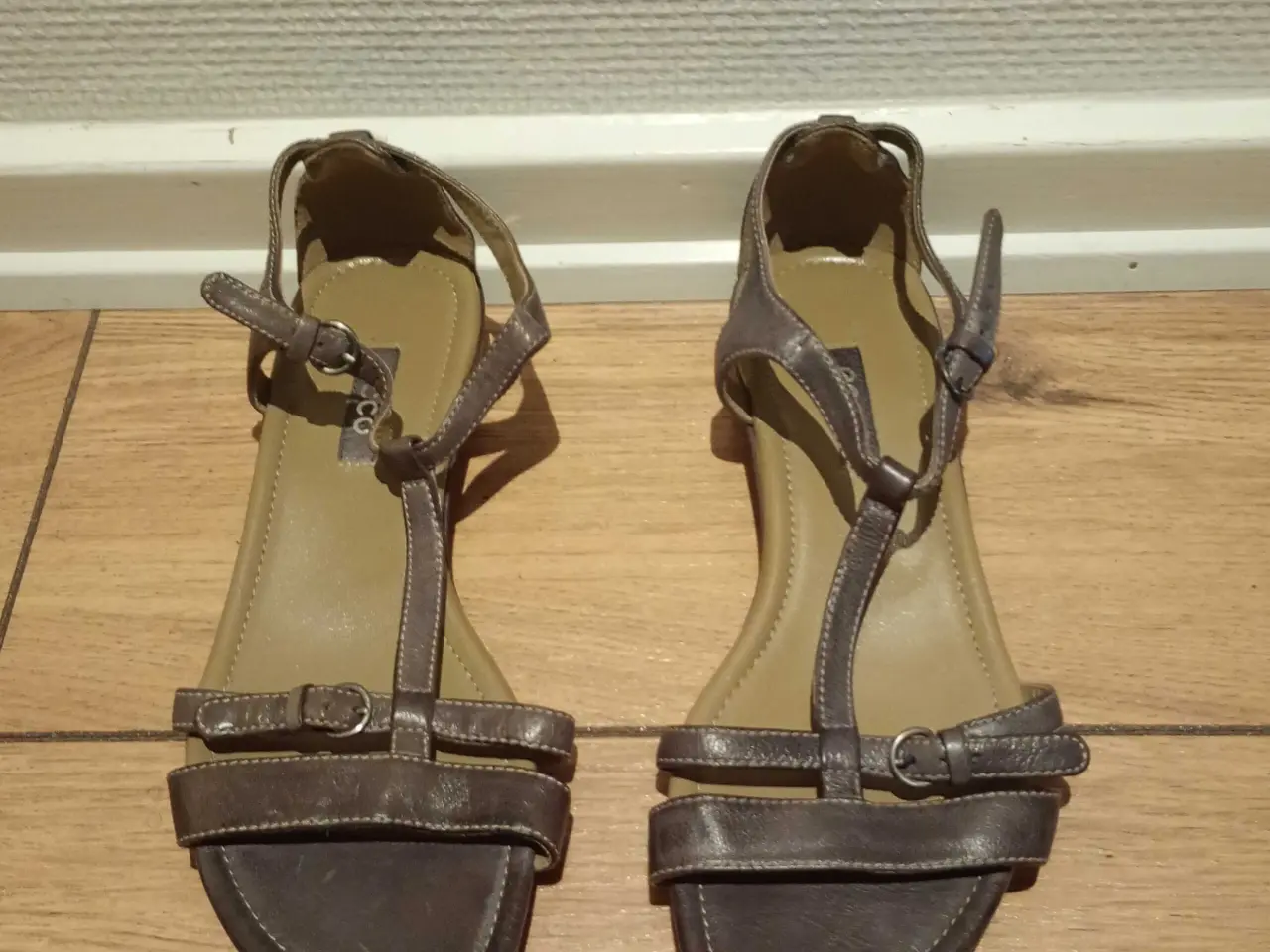 Billede 1 - Fine damesandaler med Velcro, Ecco, Str. 36.