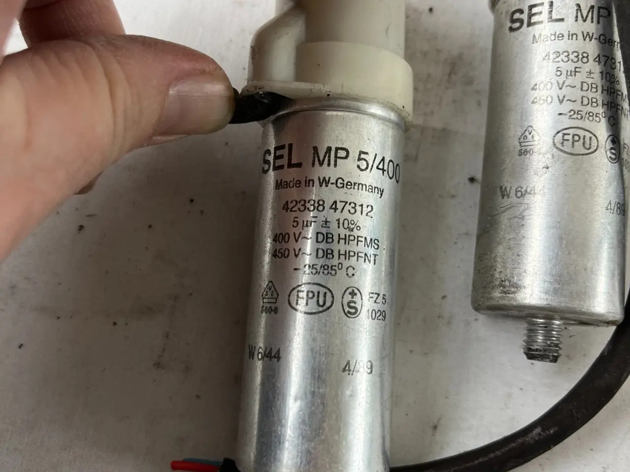 Billede 6 - SEL MP 5/400 5µF 400V–450V Motor Run Capacitors of