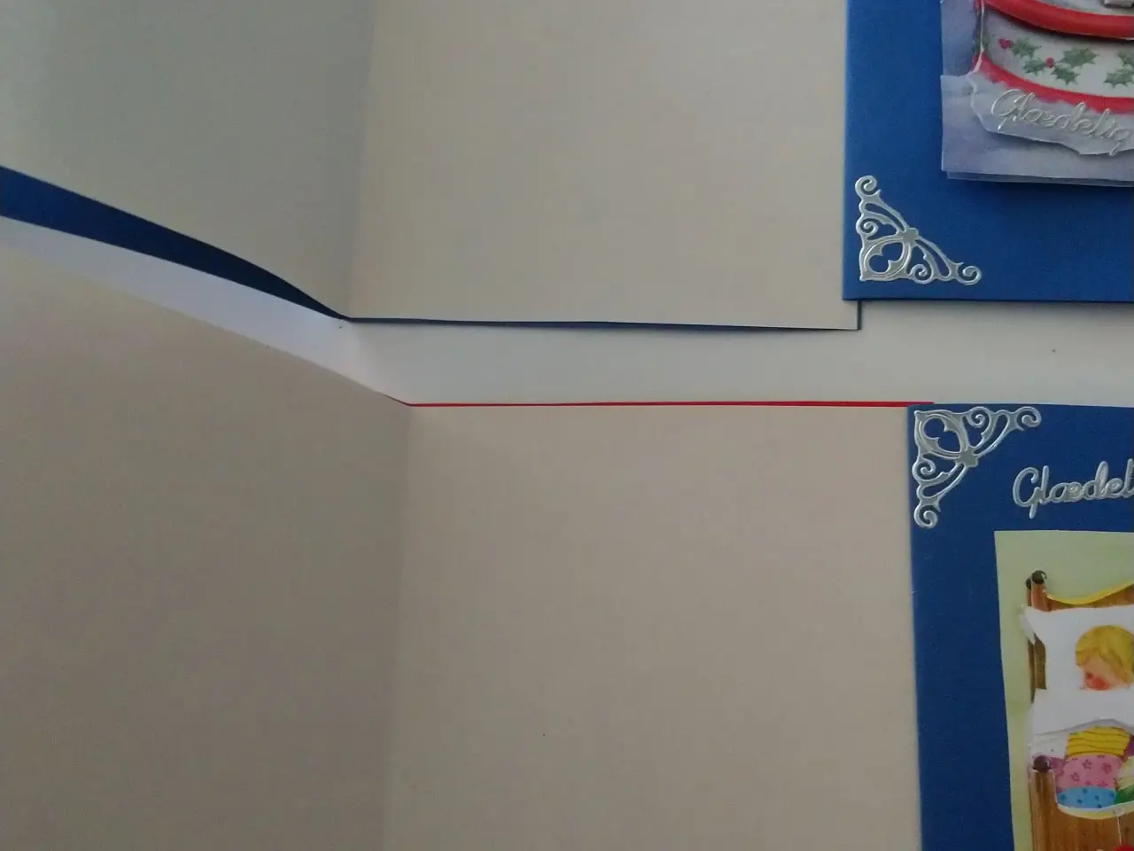Billede 2 - 4 stk 3D julekort hjemmelavede A6