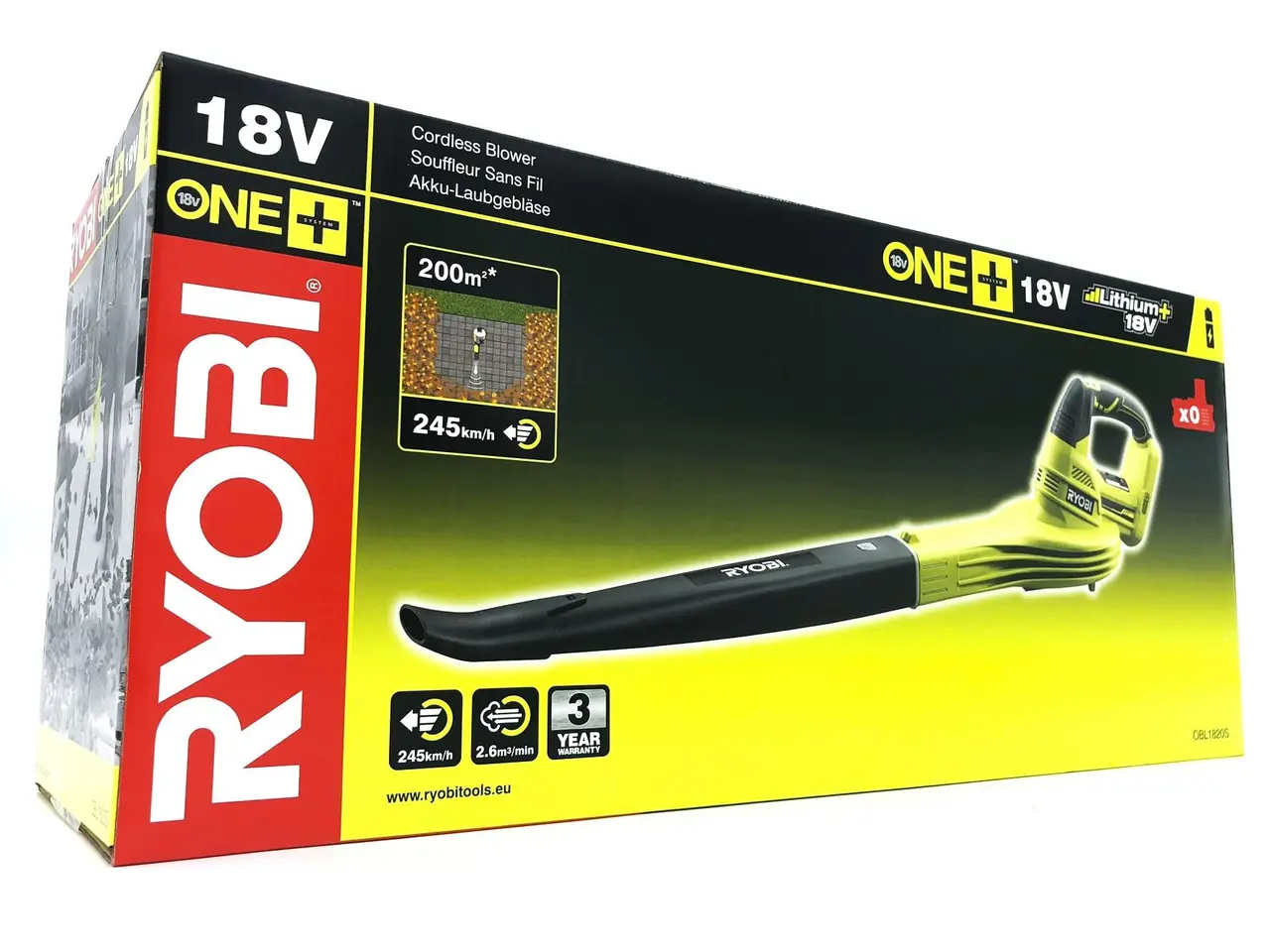 Billede 1 - Løvblæser 18V Ryobi One+ OBL1820S - uden batteri og lader