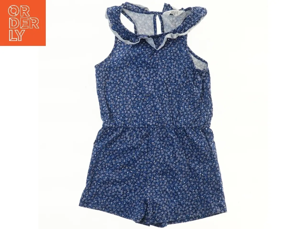 Billede 1 - Blå sommerdragt med små blomster fra H&M (str. 122)