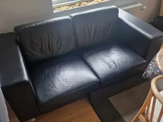 Lædersofa fra Hurup Møbelfabrik