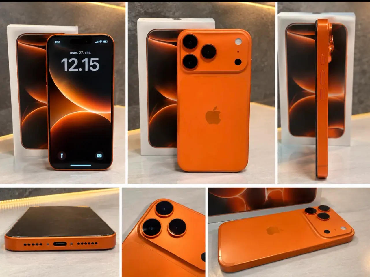 Billede 1 - iPhone 17 pro Max 256GB orange som ny