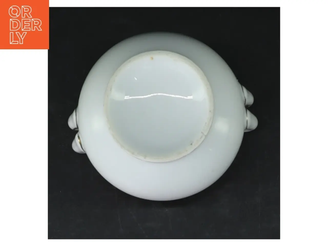 Billede 4 - Retro Porcelænssukkerskål med roser (str. 11,5 cm)