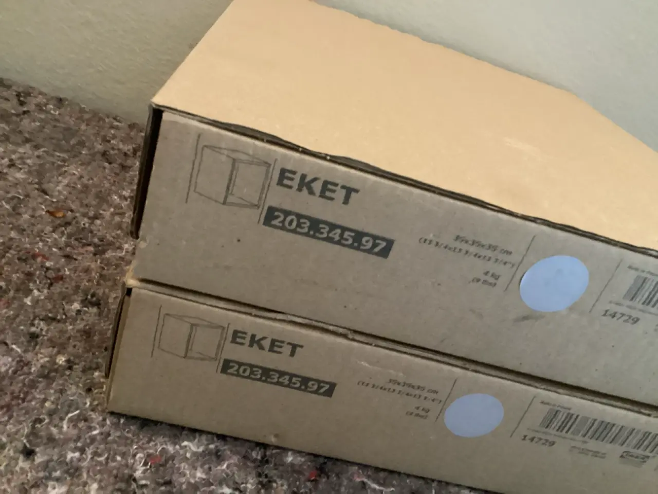 Billede 1 - Ikea EKET reol grå  kuber 2 stk