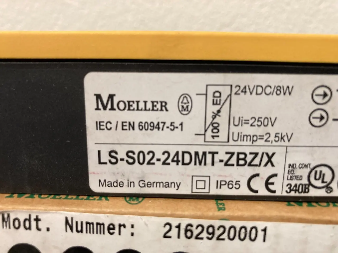 Billede 6 - Moeller LS-S02-24DMT-ZBZ/X Safety Position kontakt