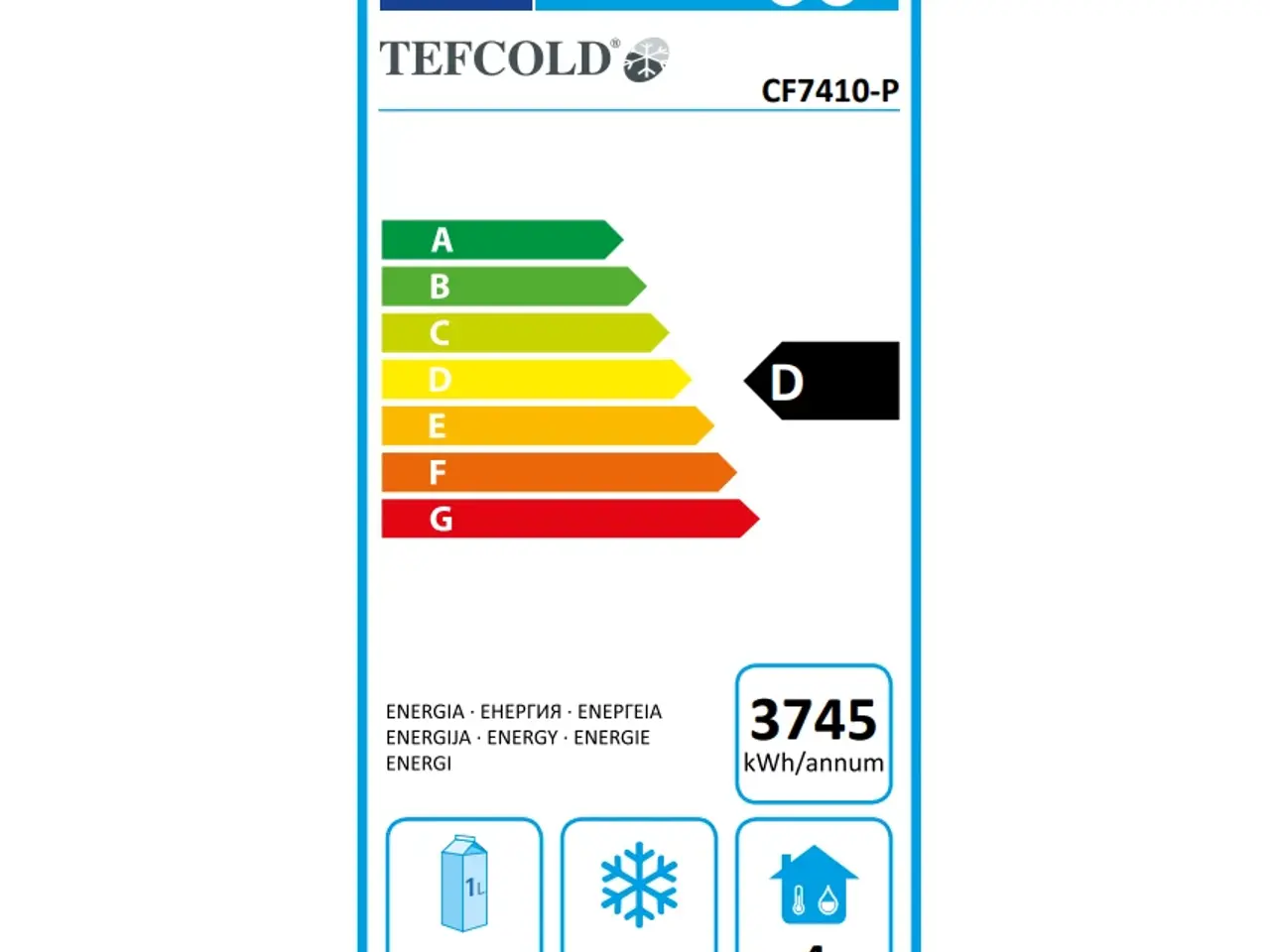 Billede 4 - CF7410/-SP Tefcold Frysebord GN1/1 – 4 Døre