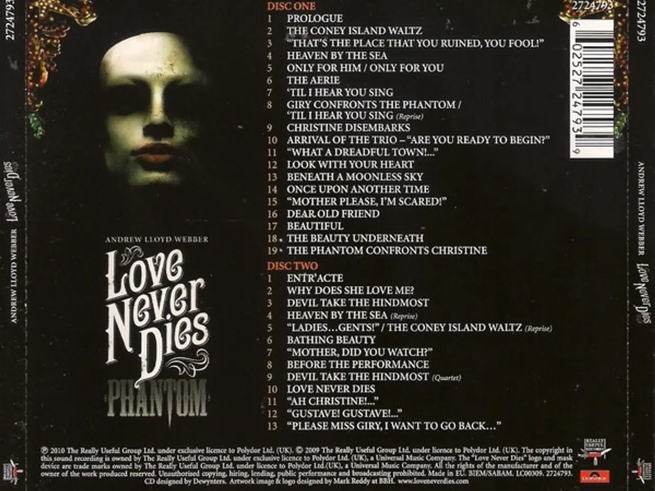 Billede 2 - Andrew Lloyd Webber – Love Never Dies – 2CD