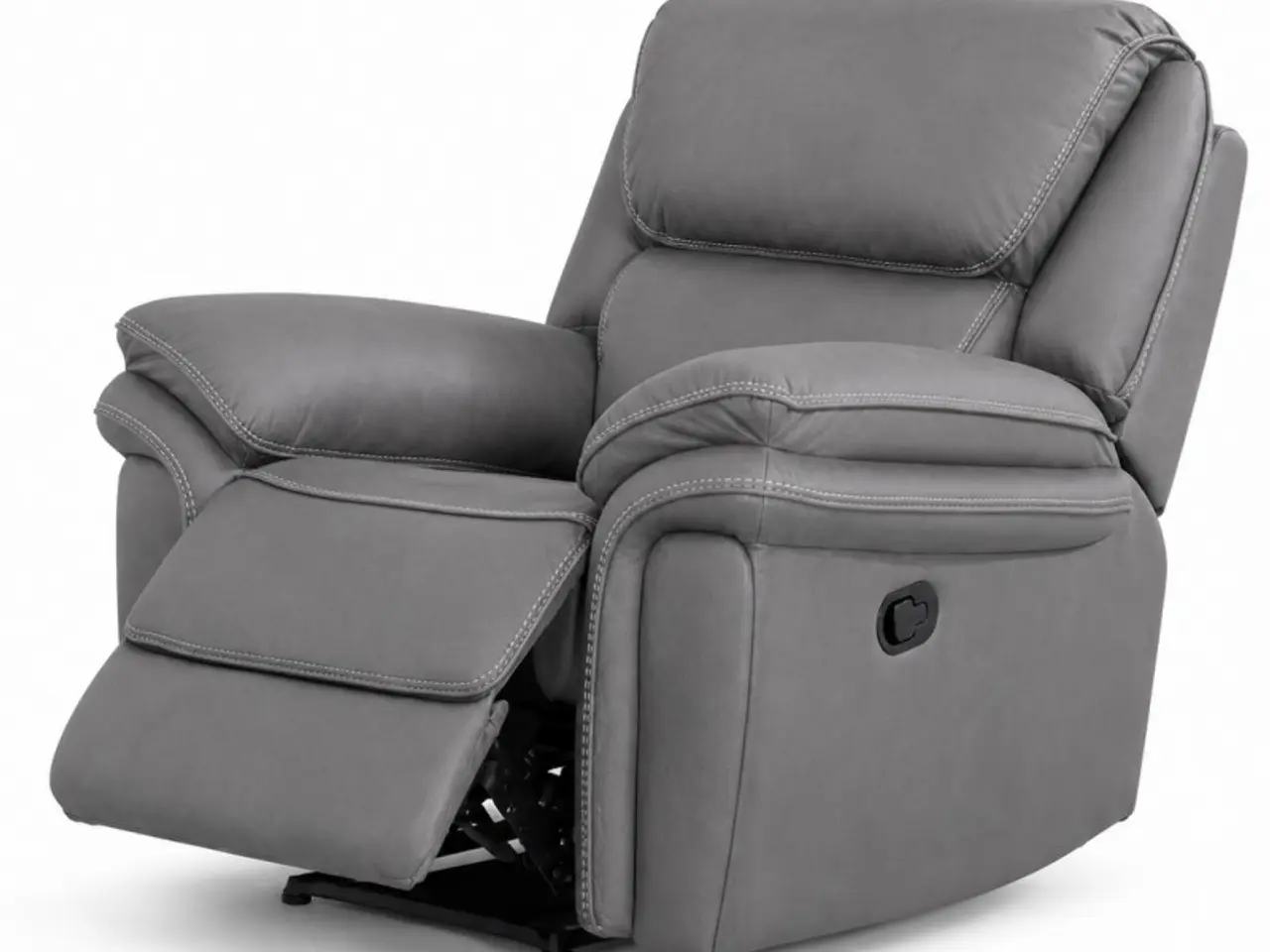 Billede 5 - Christopher Recliner Lænestol - Grå Ruskindsblød mikrofiber