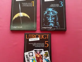 Utroligt - men sandt / Bind 1, 3 og 5 / stk. 70,00