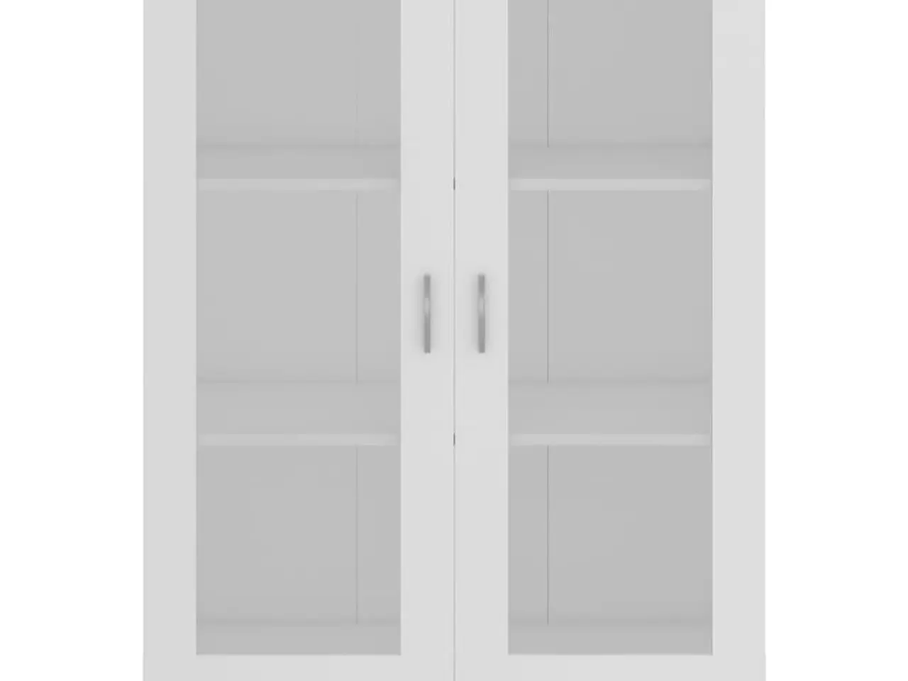 Billede 6 - Vitrineskab 82,5x30,5x115 cm spånplade hvid