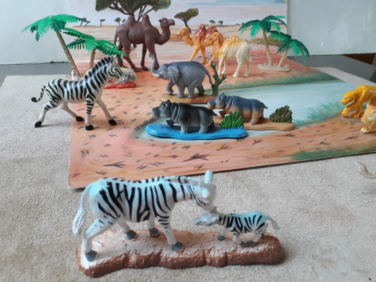 Billede 1 - 22 Zoo Dyr med Palmer