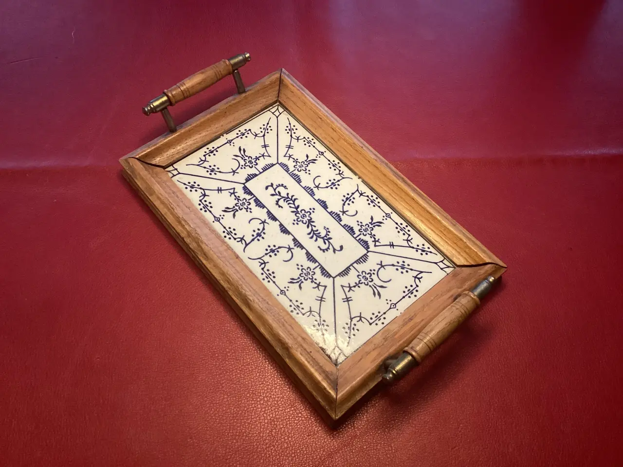Billede 2 - Musselmalet Vintage bakke