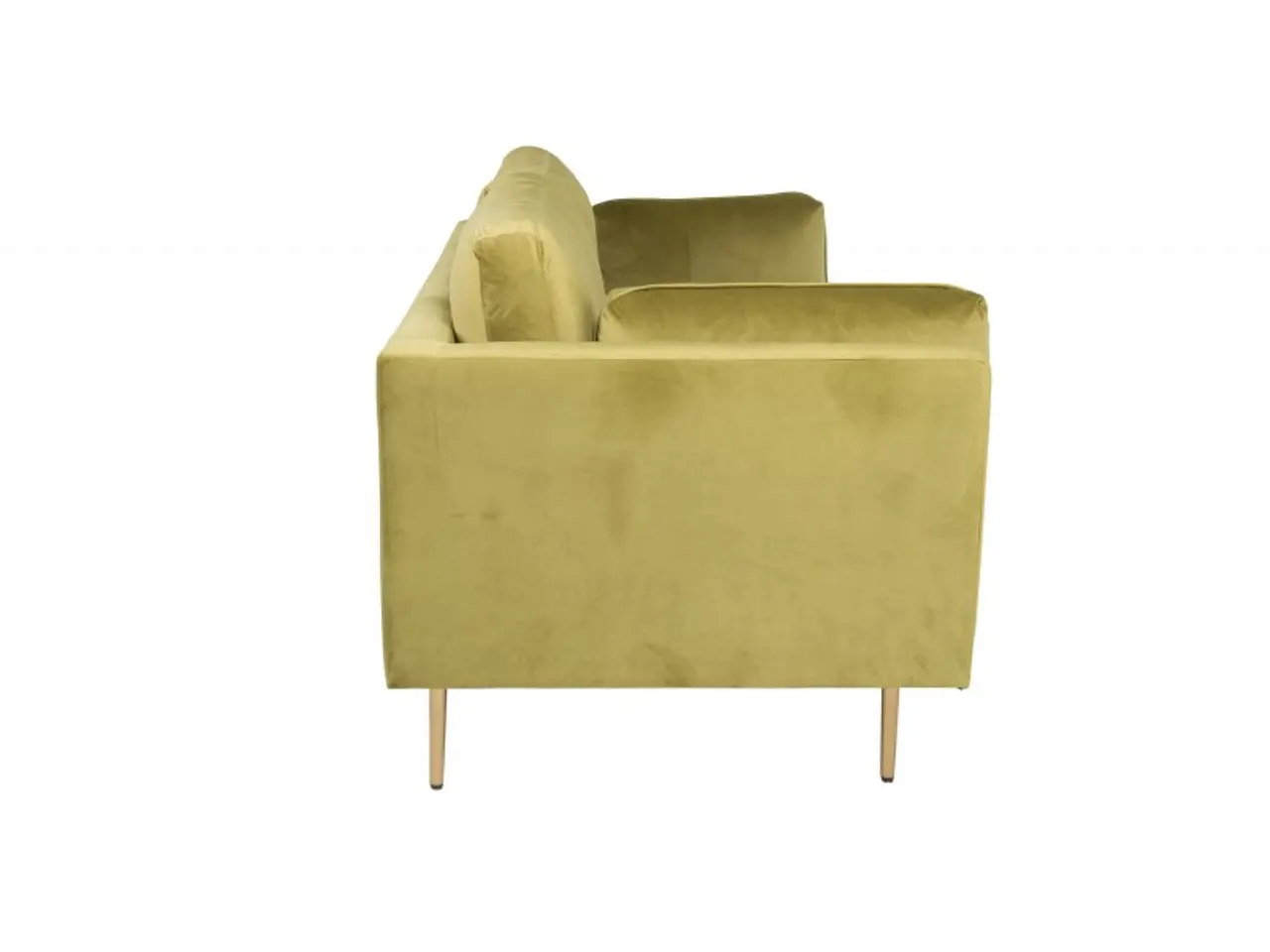 Billede 4 - Boom Sofa Grøn Velour med messingfarvet stålben