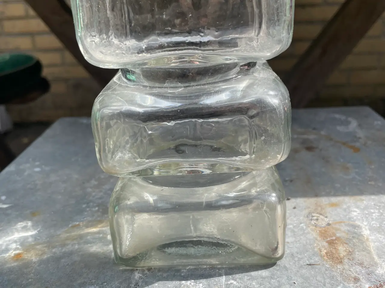 Billede 1 - Lysestage / vase glas , Riihimäen