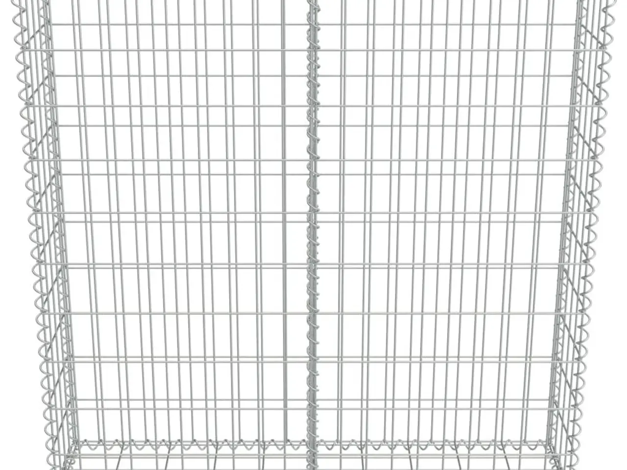 Billede 4 - Gabionvæg med dæksler galvaniseret stål 100 x 20 x 100 cm