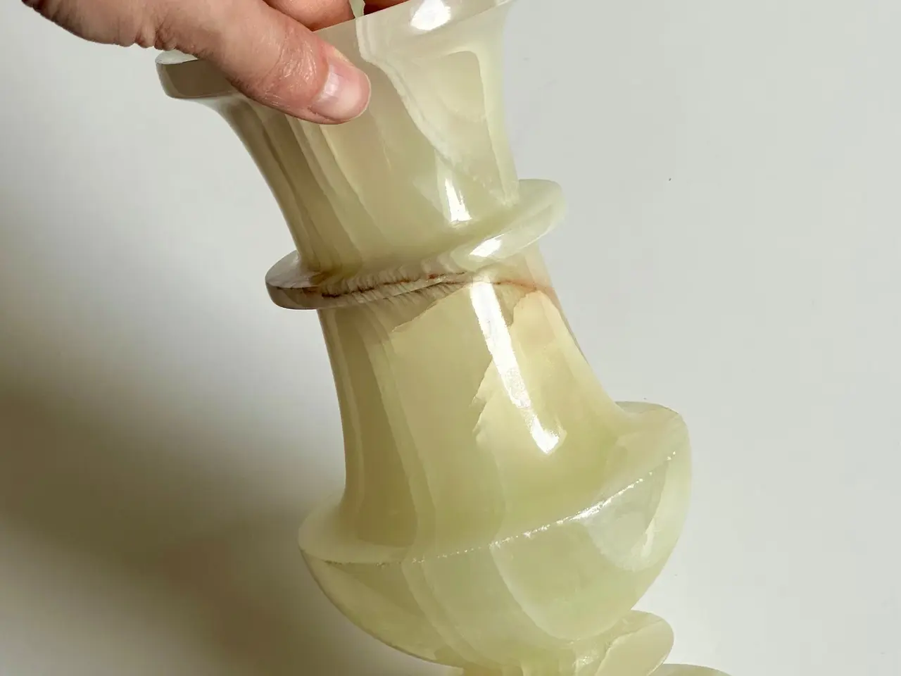 Billede 5 - Vase, grøn onyx