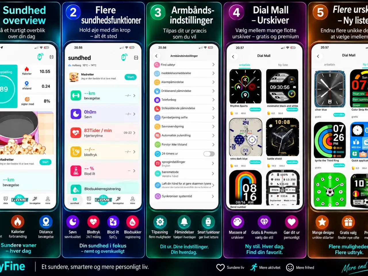 Billede 7 - Komplet 8-i-1 Smartwatch Gavesæt – Alt samlet i en