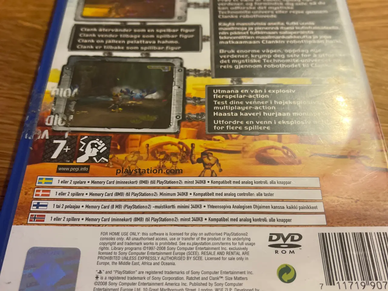 Billede 2 - Ps2 dvd spil 2008 ratchet & clank size matters