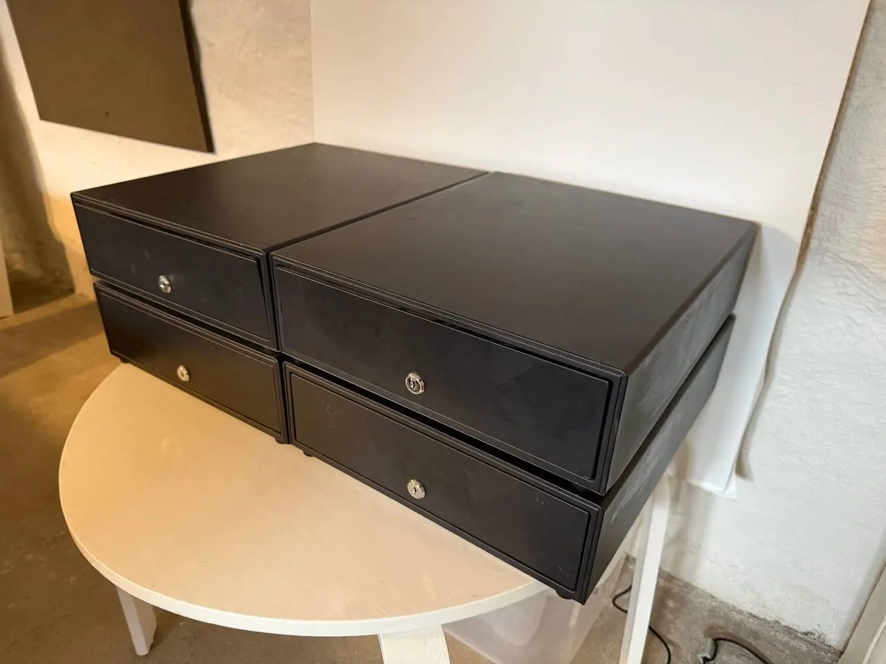 Billede 2 - 4 kasseskuffer i sort metal
