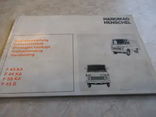 Instruktionsbog Hanomag