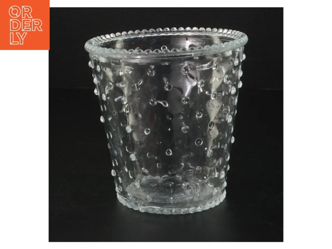Billede 1 - Boblet glasvase (str. H. 12 cm ø. 12 cm)