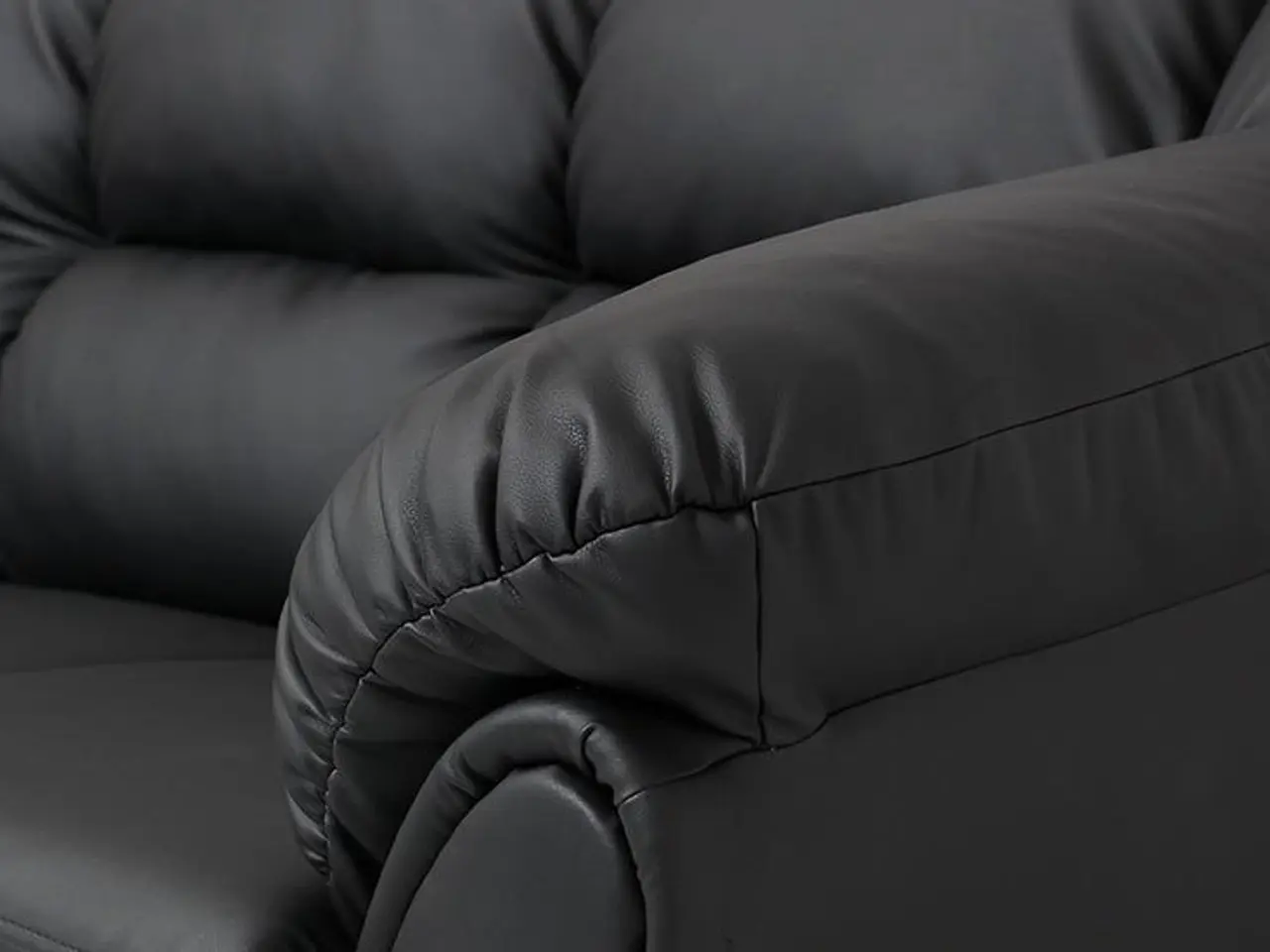 Billede 2 - Elias chaiselongsofa - 4 pers. Venstre - Sort tekstillæder