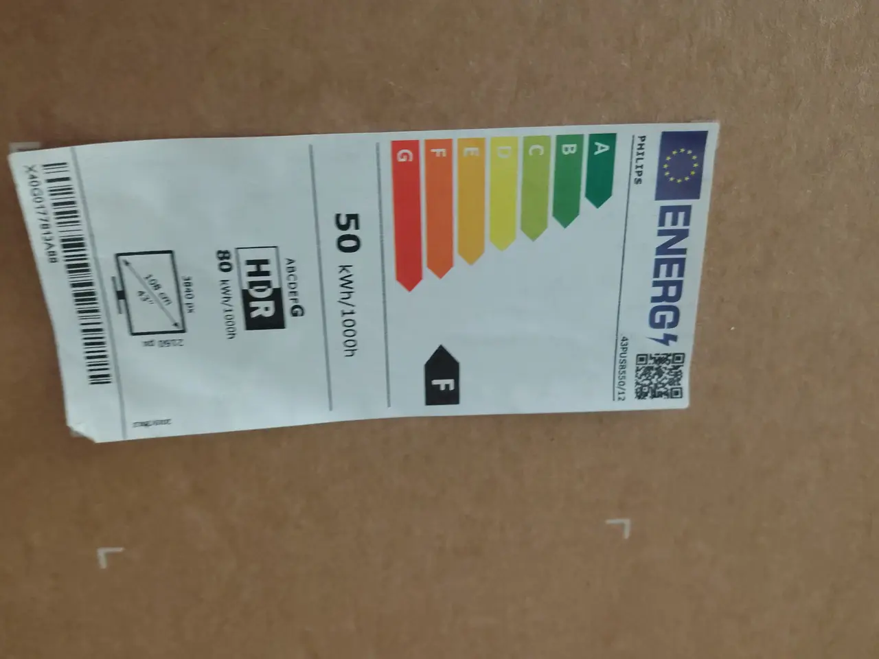 Billede 4 - TV 43", demo PHILIPS Ambilight, 4K, QLED Smart tv.