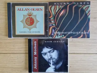 Allan Olsen og Johnny Madsen CD'ere - 3 stk.