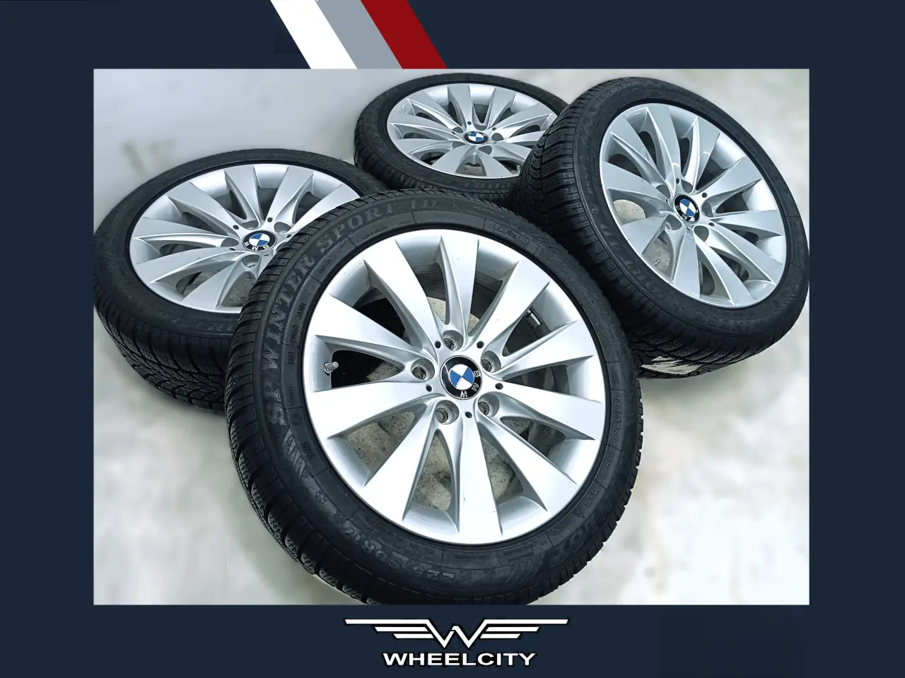 Billede 1 - 5x120 17" ET37 nav 72,6ø BMW vintersæt inkl.TPMS