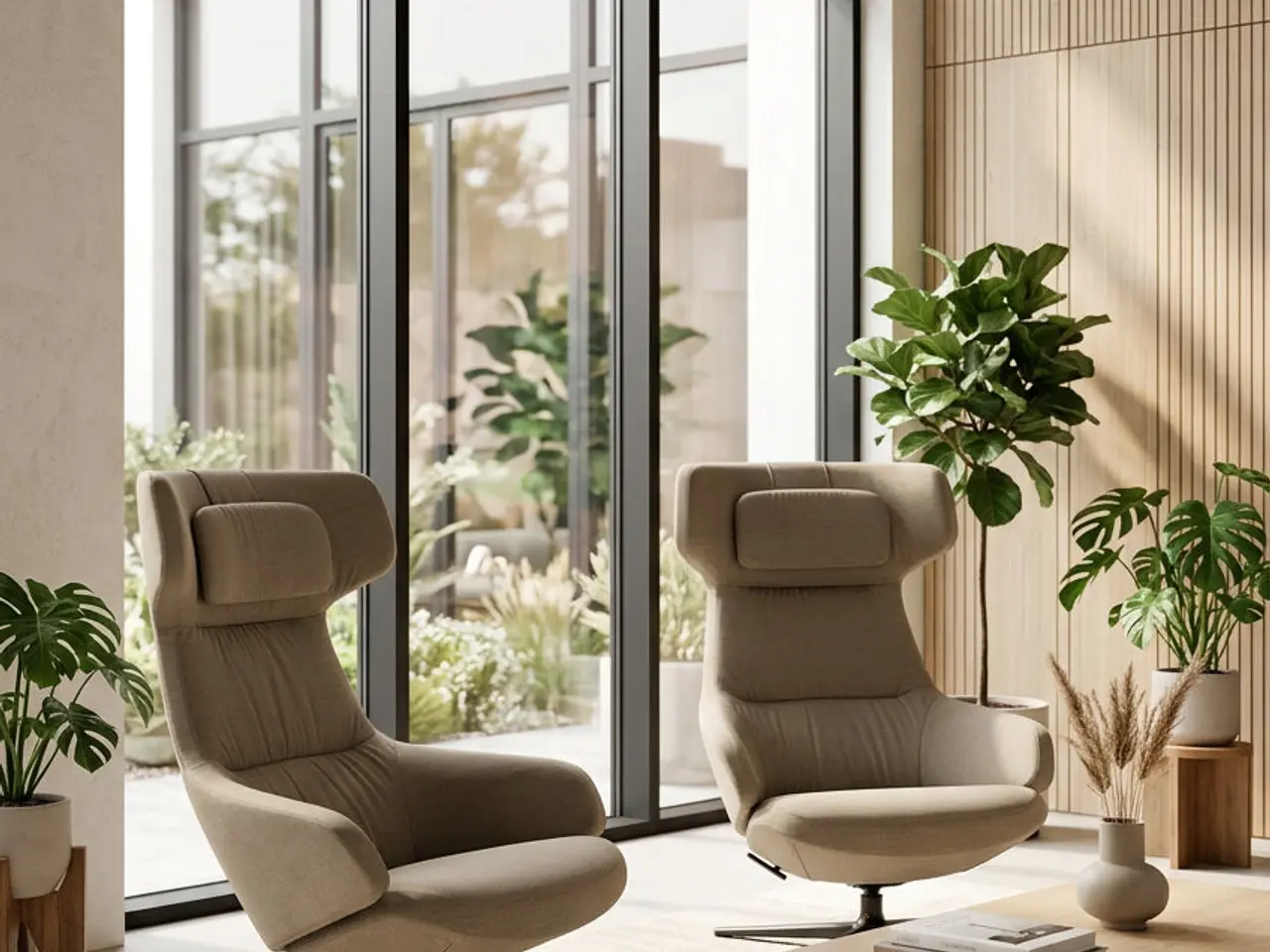 Billede 2 - Arper Aston Club Loungestol – Gråbrun/Sort Stel