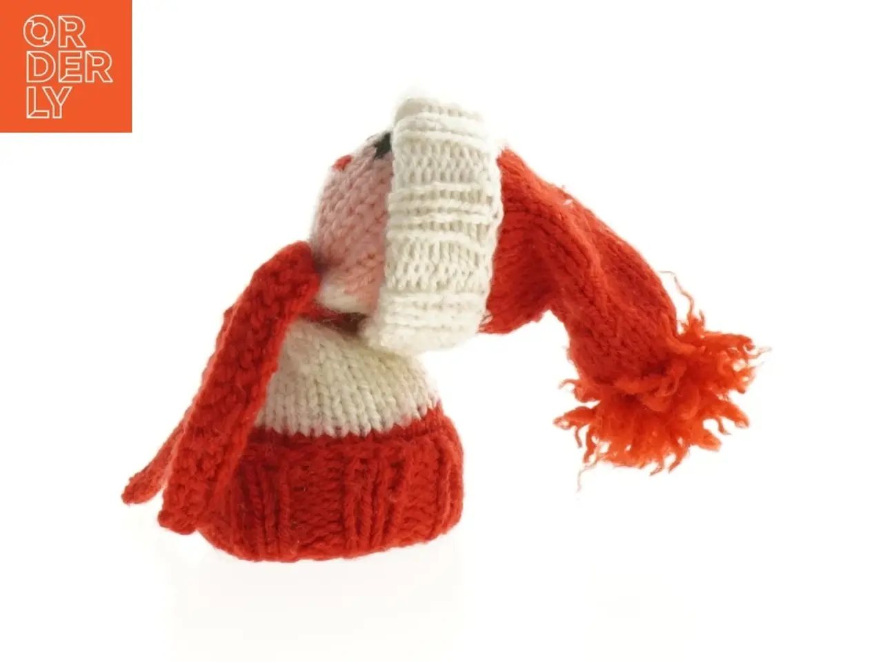 Billede 1 - Håndstrikket nisse (str. 11 x 5 cm)