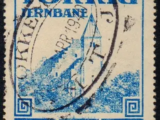 Maribo - Torrig - Jernbane - Banemærke - 40 Øre - Stemplet