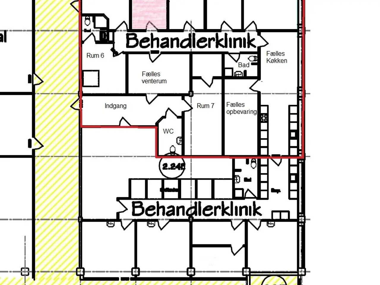Billede 14 - 12-24 m2 privatklinikrum + 85 m2 fælles attraktive faciliteter